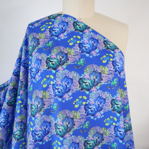 Artlux ~ 'Hawaii | Blue' Luxury Cotton Lawn ~ Made in Italy *Back in Stock